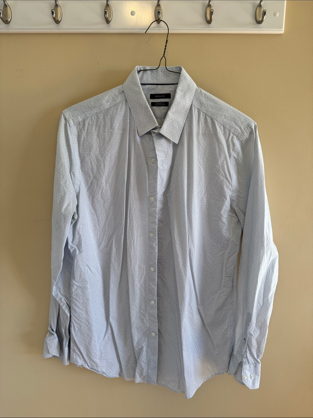 RW&CO. Light Blue Dotted Dress Shirt
